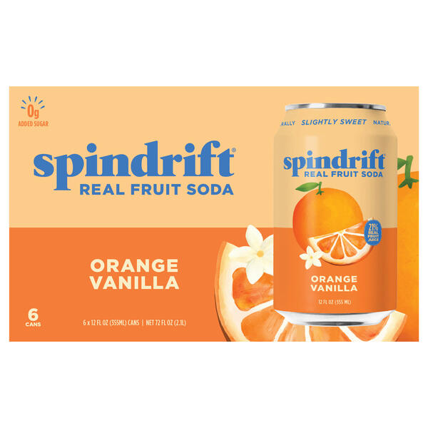 Spindrift "Orange Cream Float" Orange Vanilla (6 Pack)