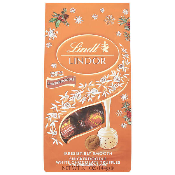 Lindt LINDOR Snickerdoodle White Chocolate Truffles, 5.1 oz - Lindt