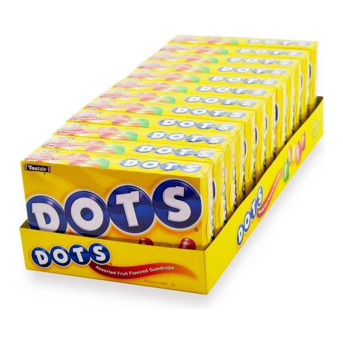 DOTS Assorted Fruit Candy, 6.5 Oz Box, 12-Pack - Dots