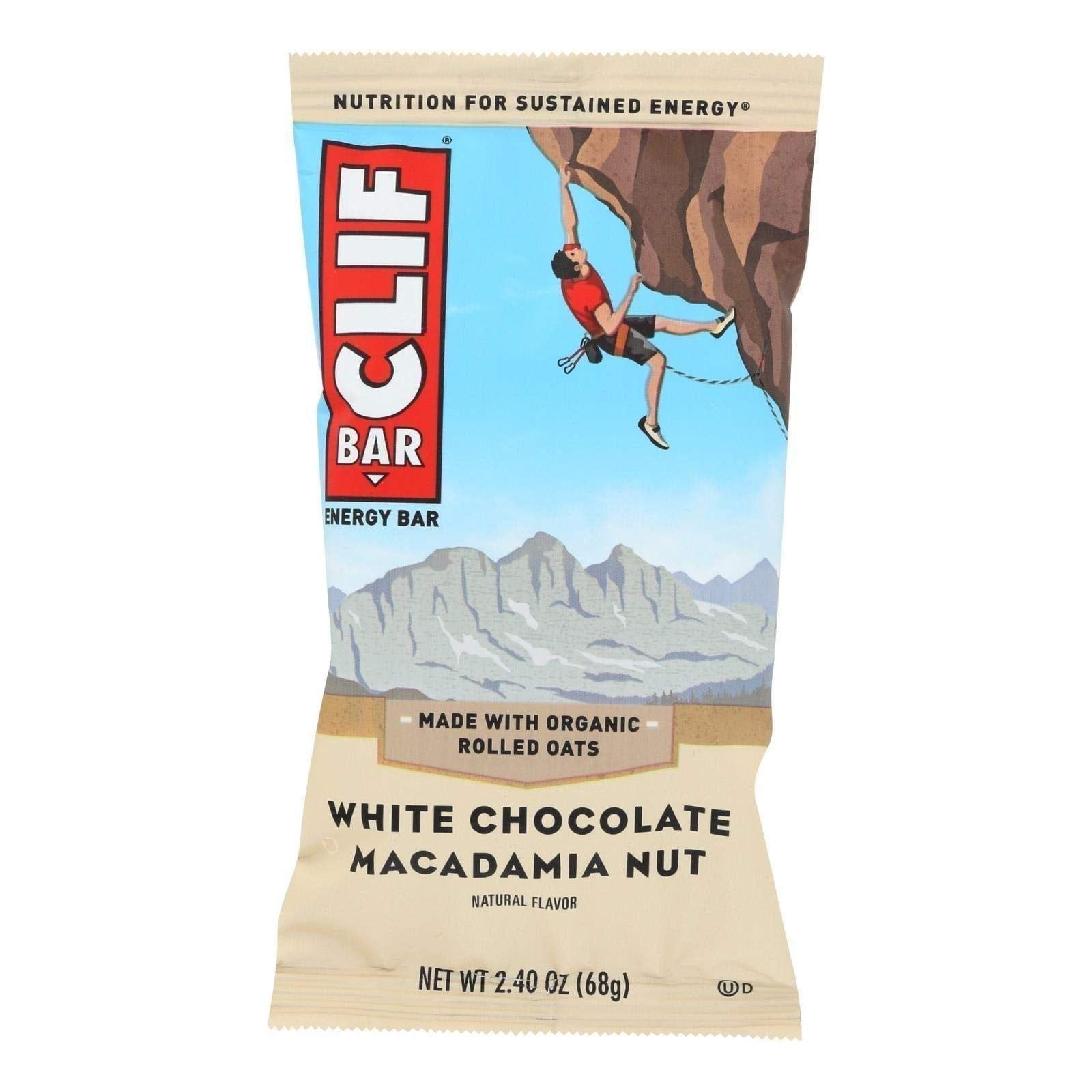 Clif Bar, White Chocolate Macadamia Delight 2.4Oz - 12 Pack - Clif