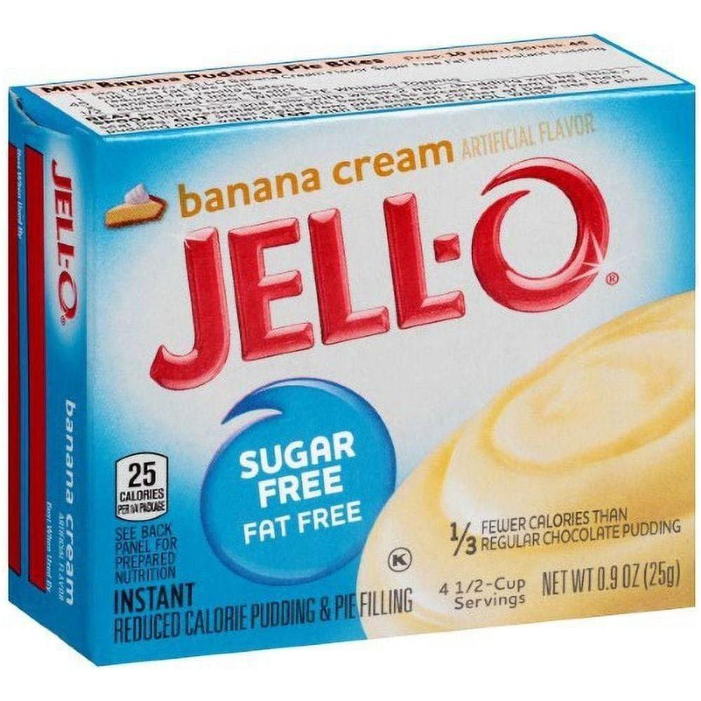 Jell-O Guilt-Free Banana Cream Instant Pudding Mix (8-Pack) - Jell-O