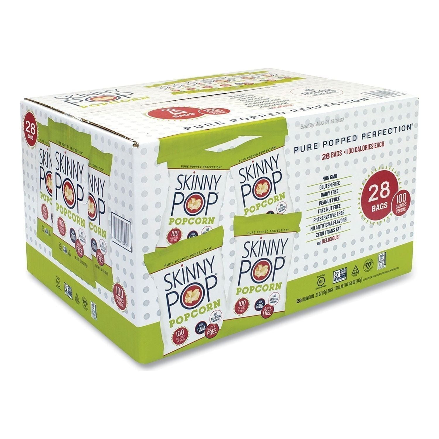 Skinny Pop Popcorn, Original, 0.65 Oz, 24 Ct - Skinny Pop