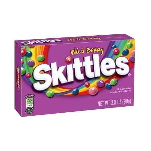 Skittles Wild Berries, Fruity Chewy Candy, 3.5 oz Bag (Pack of 12) - Skittles