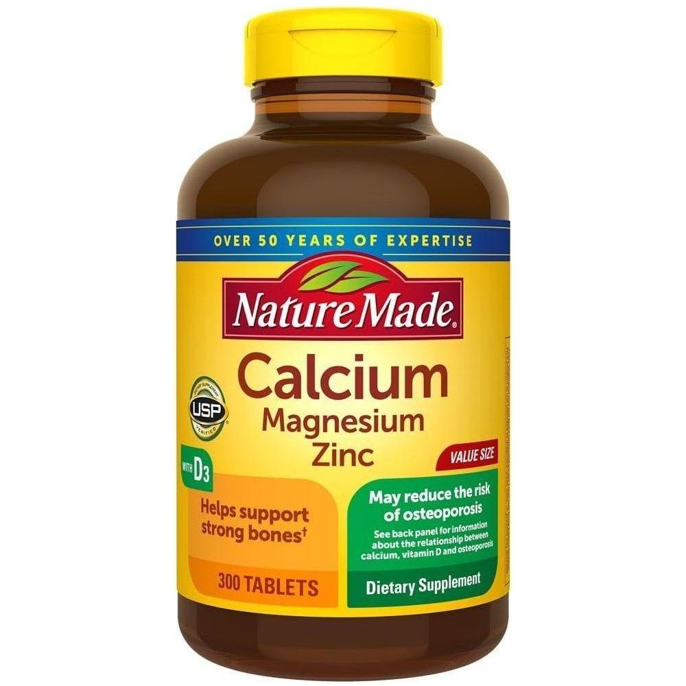 Nature Made Calcium Magnesium Zinc with Vitamin D3 -- 300 Tablets - Nature Made