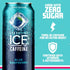 Blue Raspberry Sparkling Water with Caffeine - 12 Pack of 16 Fl Oz Cans - Sparkling Ice