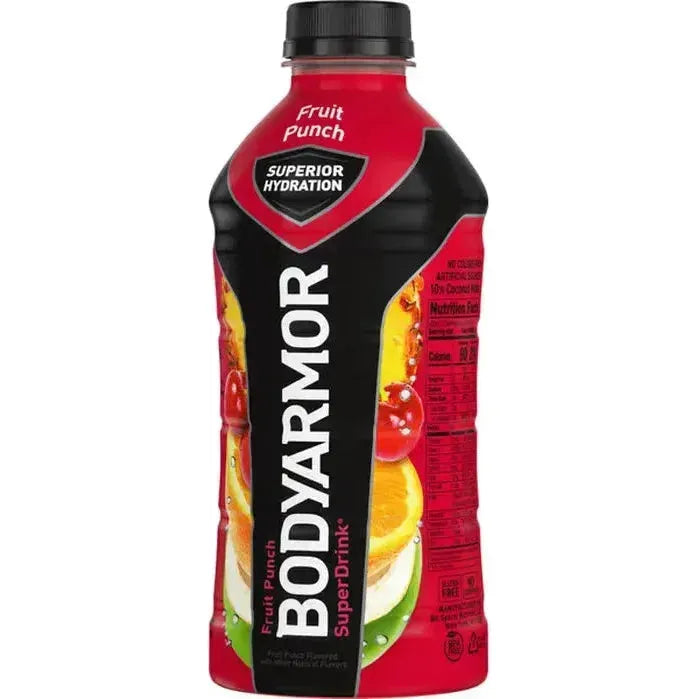 BodyArmor Electrolyte SuperDrink, Fruit Punch Flavor, 28 oz, 12-Pack - BODYARMOR