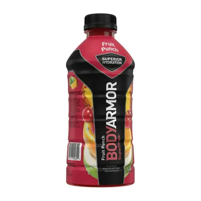 BodyArmor Electrolyte SuperDrink, Fruit Punch Flavor, 28 oz, 12-Pack - BODYARMOR