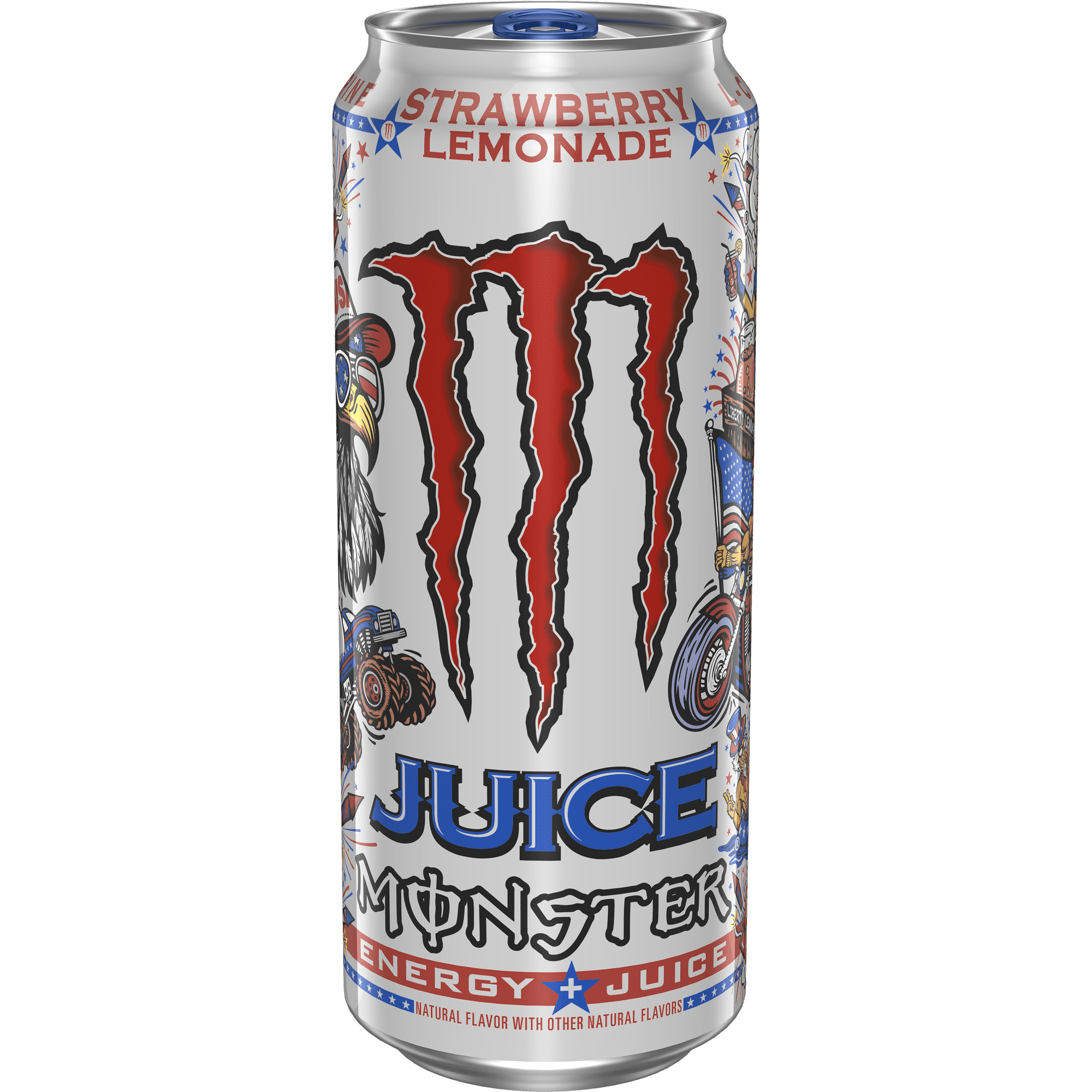 Monster Juice Strawberry Lemonade Energy Drink, 16 fl oz Can - Monster Energy