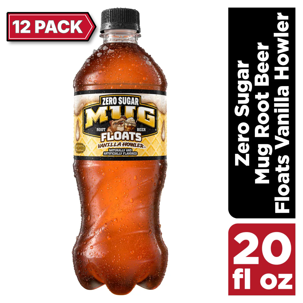 Mug Zero Sugar Root Beer Floats Vanilla Howler, 20oz 12 Pack