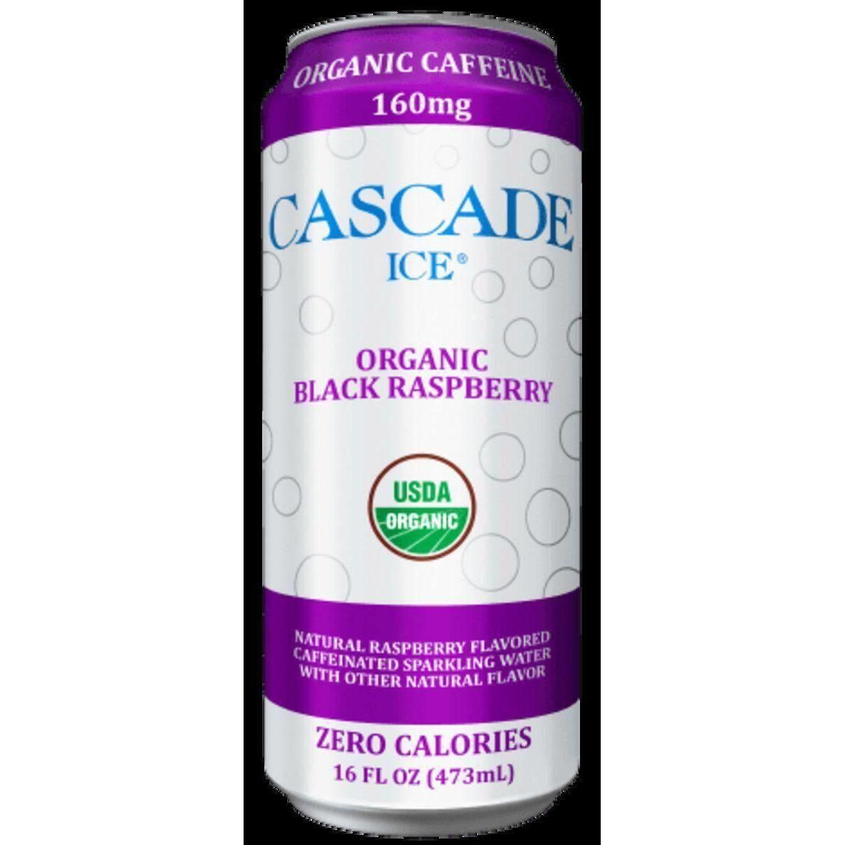 Sparkling Black Raspberry Energy Water - Cascade Ice Caffeinated 16oz ...