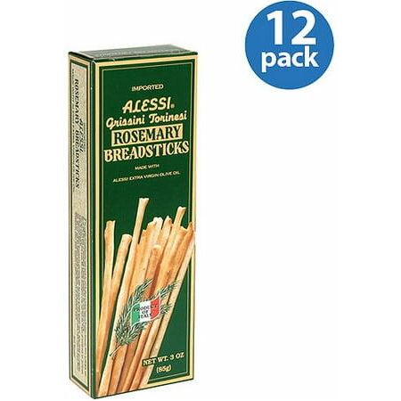 Alessi Rosemary Breadsticks, 3 oz, Pack of 12 - Alessi