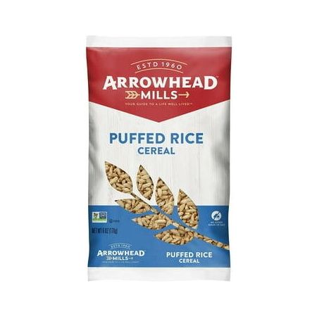 Arrowhead Mills Puffed Rice Cereal 6oz Bag Pack 12 - Arrowhead Mills