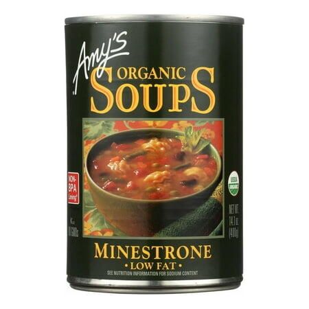 Amy's - Organic Low Fat Minestrone Soup 12 Pack - Amy's Kitchen