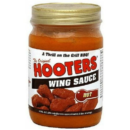 Hooters Original Wing Sauce Hot 2-Pack 12oz Jars - Hooters