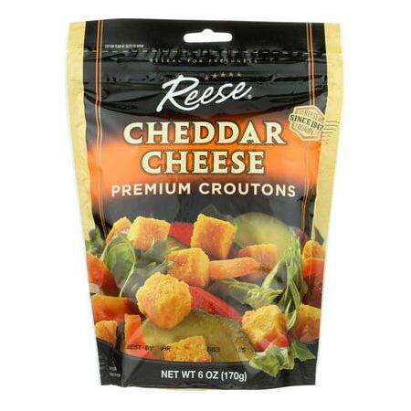 Reese Premium Croutons Cheddar Cheese 12 Pack 6 oz - Reese
