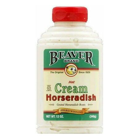 Beaver Cream Style Horseradish 12 OZ Pack of 6 - Beaver Brand