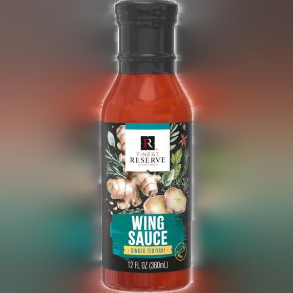 Finest Reserve Sauce Ginger Teriyaki Wing Sauce | 12oz Bottle - Unbranded
