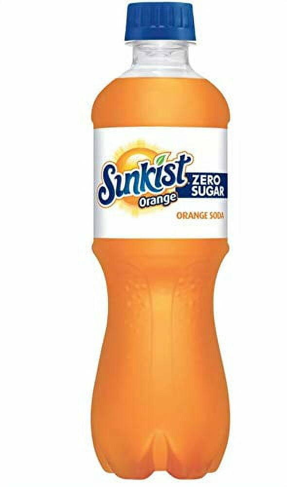 Sunkist Orange Zero Sugar Soda Orange 20oz, 12 Pack - Sunkist