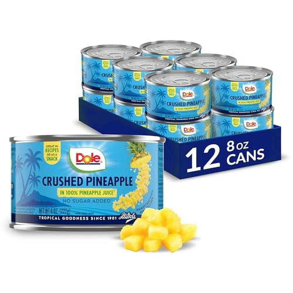 Dole Crushed Pineapple Crushed Pineapple 8oz, 12 Pack - Dole