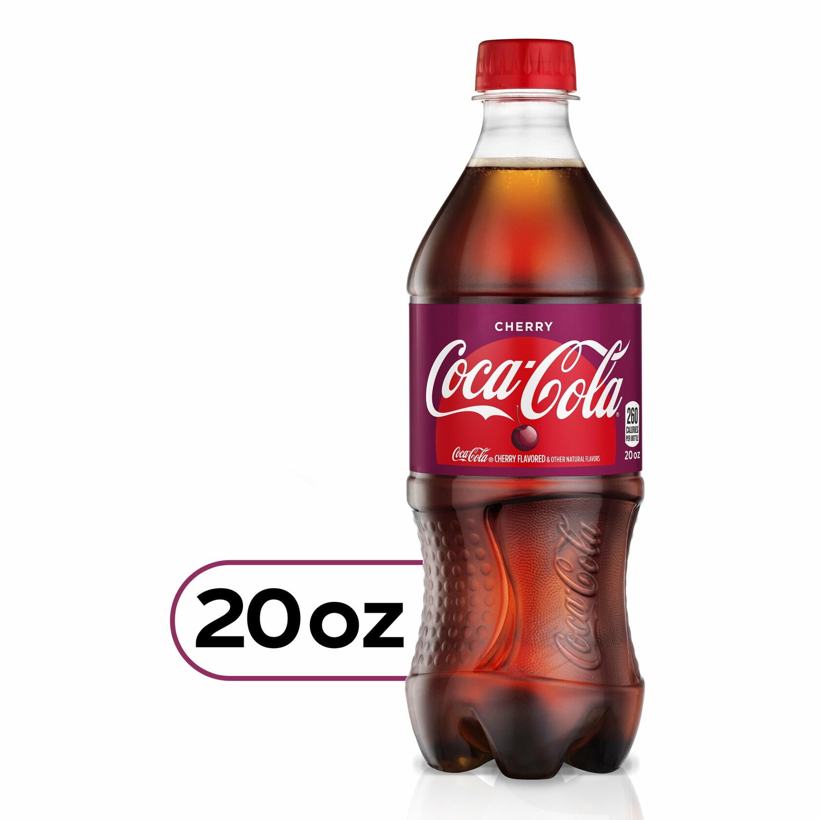 Coca-Cola Cherry Soda 20oz Bottles (Pack of 12) - Coca-Cola