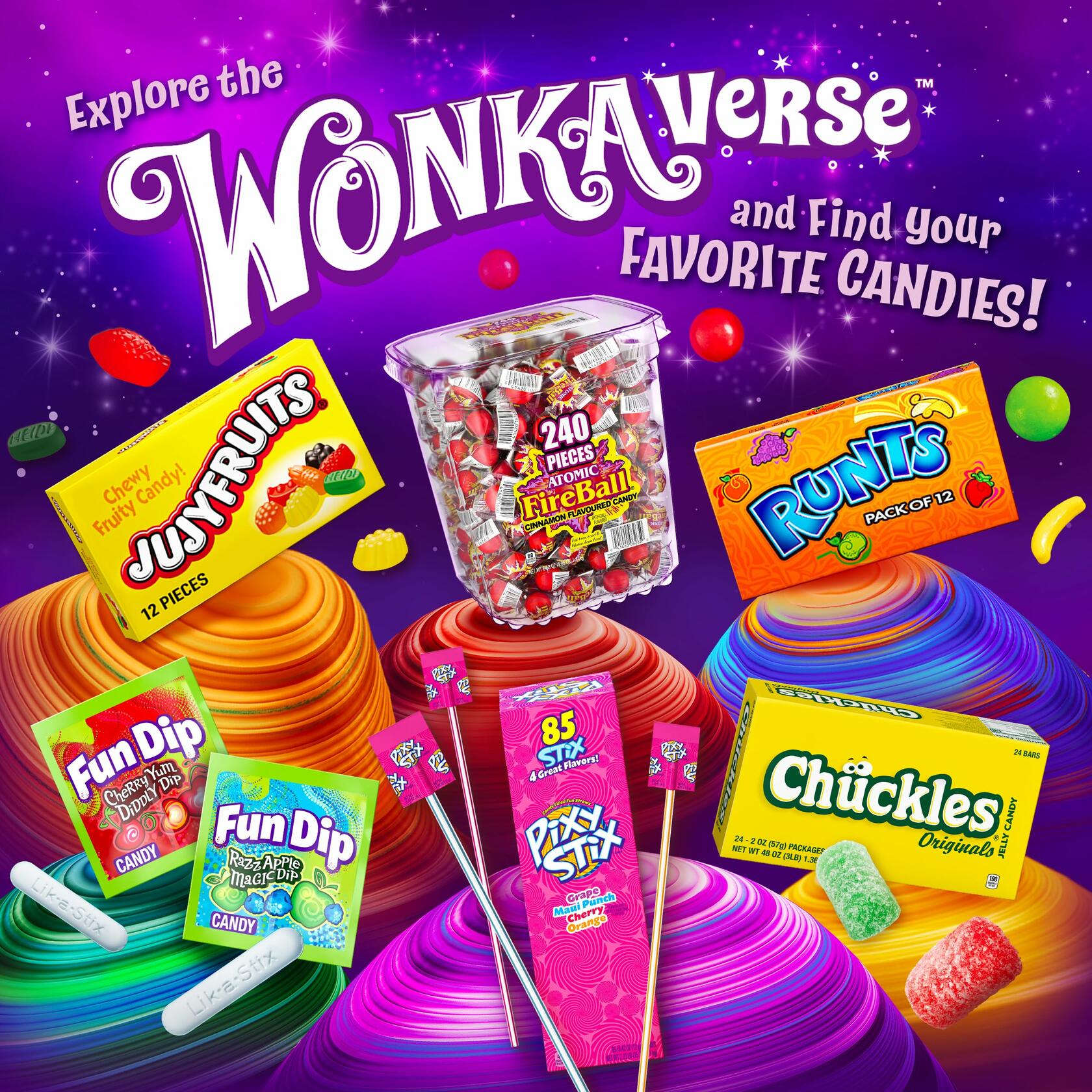 Wonka Red Hots, Cinnamon Hard Candy, 5.5 Ounce Theater Candy Boxes (Pack of 12) - Wonka