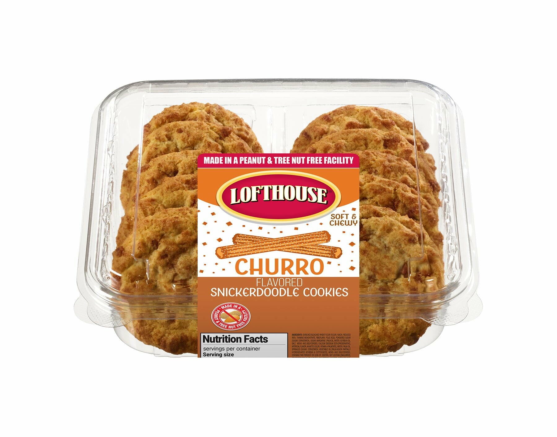 Lofthouse Soft Baked Churro Snickerdoodle Cookies, 12 Count - Lofthouse