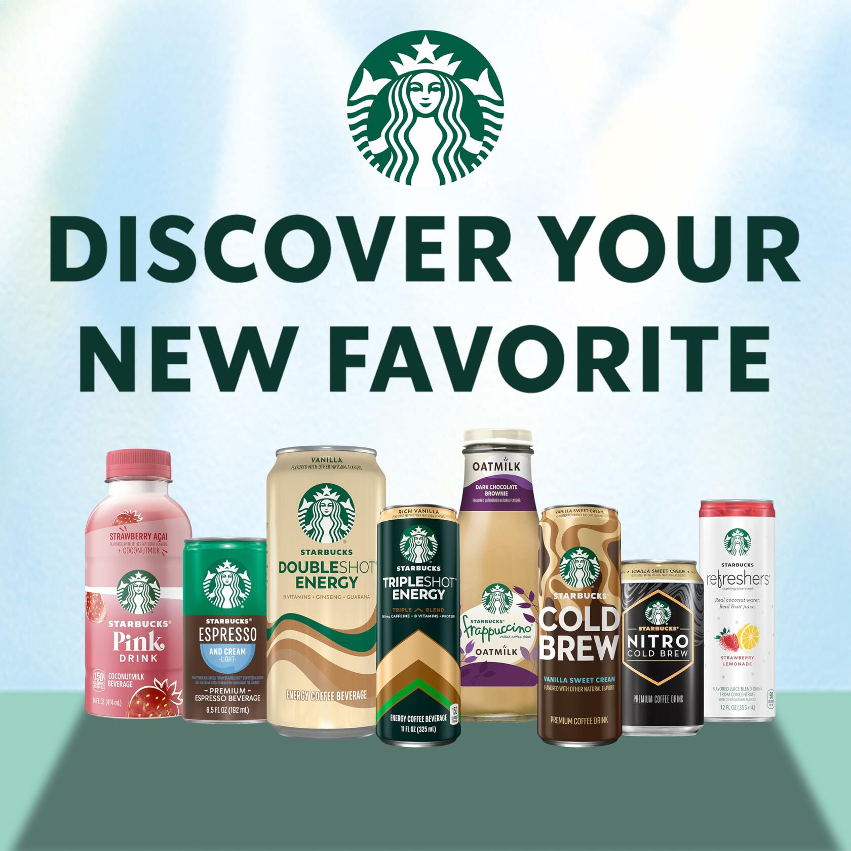 Starbucks Zero Sugar Iced Energy Blueberry 12oz, 12 Pack - Starbucks