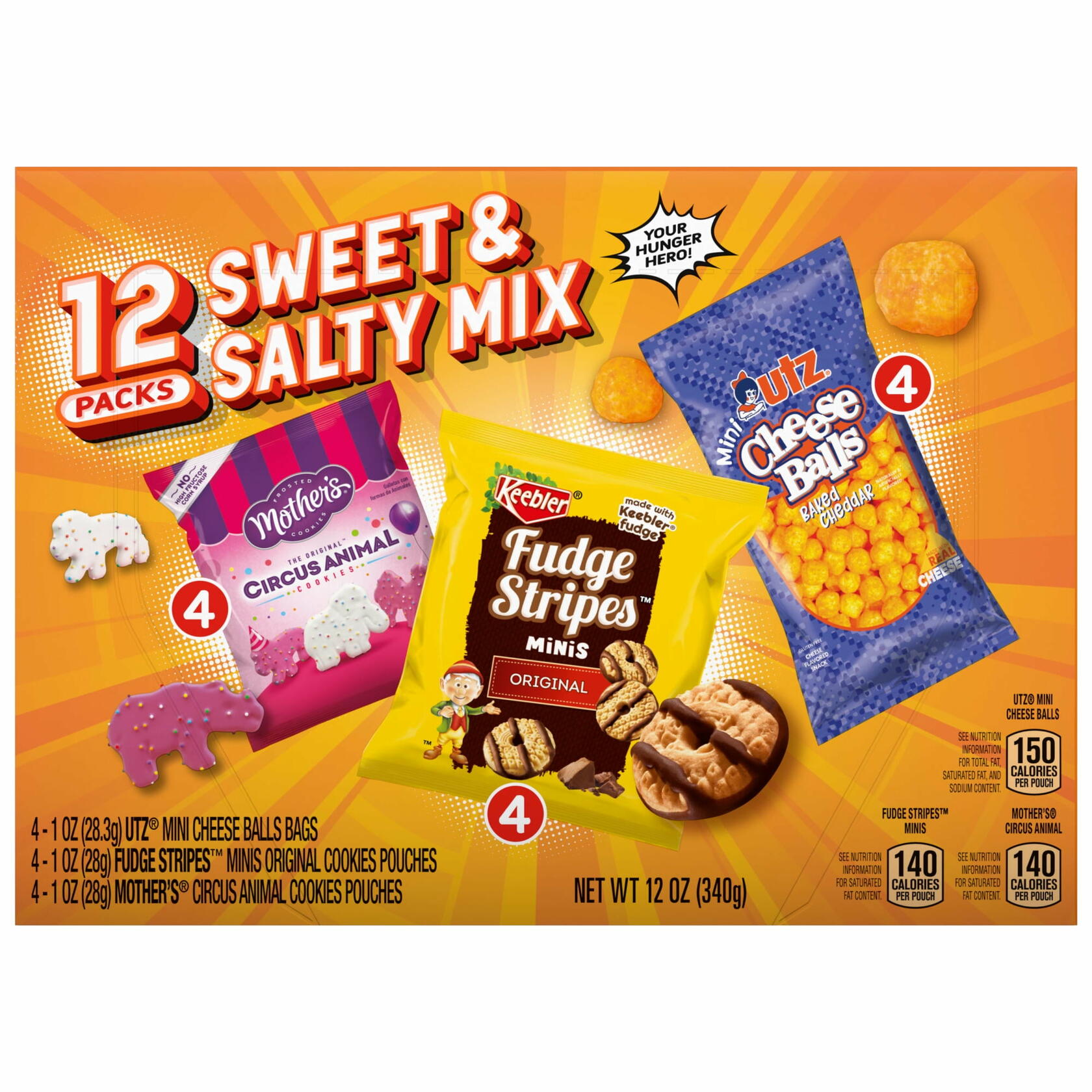 Keebler Sweet & Salty Variety Snacks Packs 12ct - Keebler