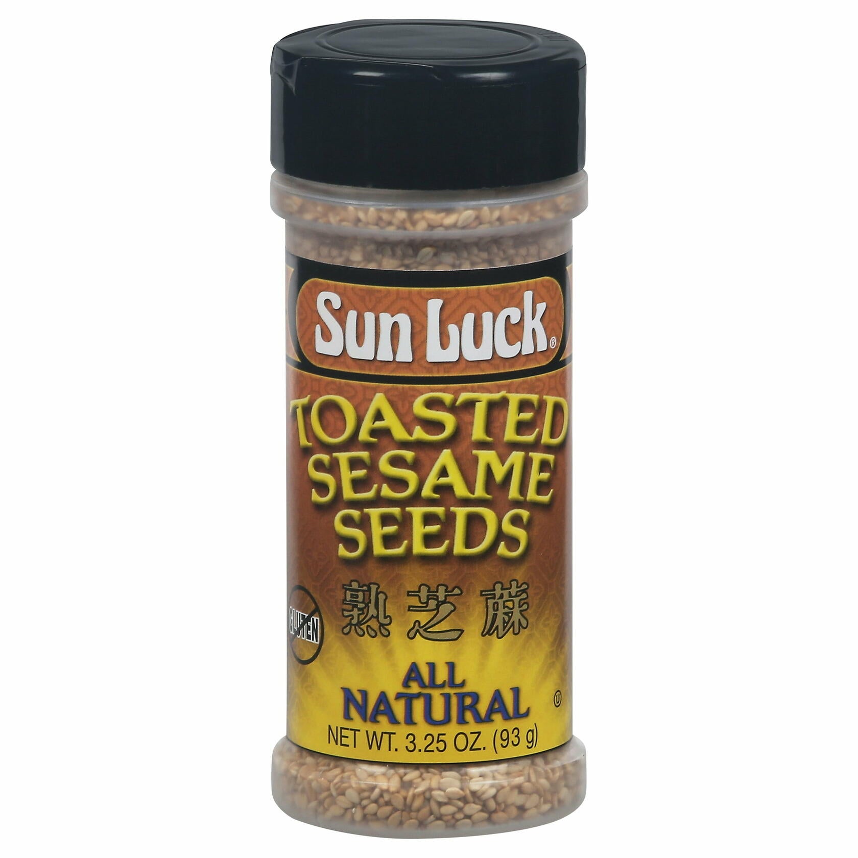 Sun Luck Toasted Sesame Seeds 3.25 oz, Pack of 6 - Sun Luck