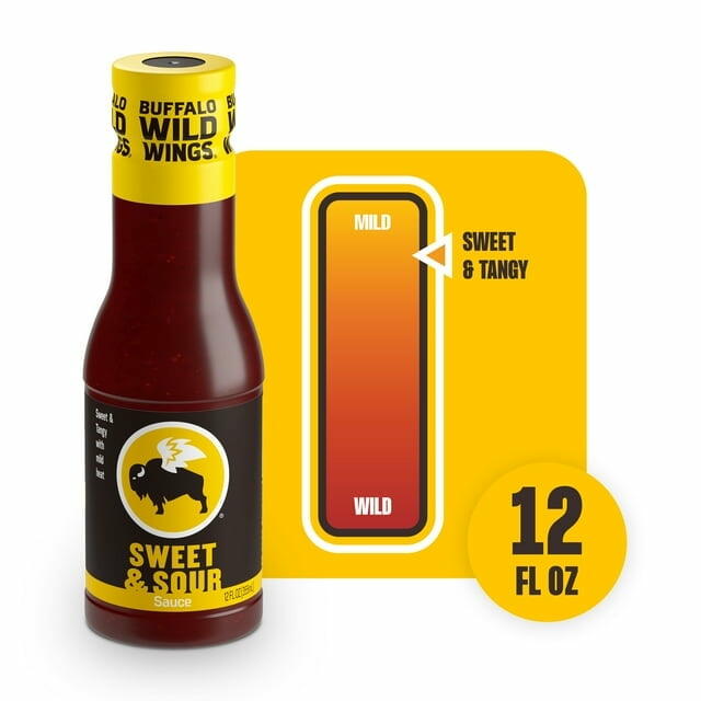 Buffalo Wild Wings Sweet & Sour Sauce 12 fl. oz, Pack of 2 - Buffalo Wild Wings