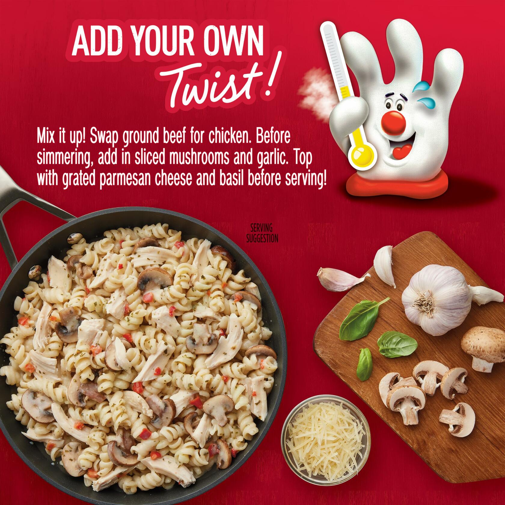 Hamburger Helper Spicy Parmesan Garlic, 6 oz (Pack of 1) - Hamburger Helper