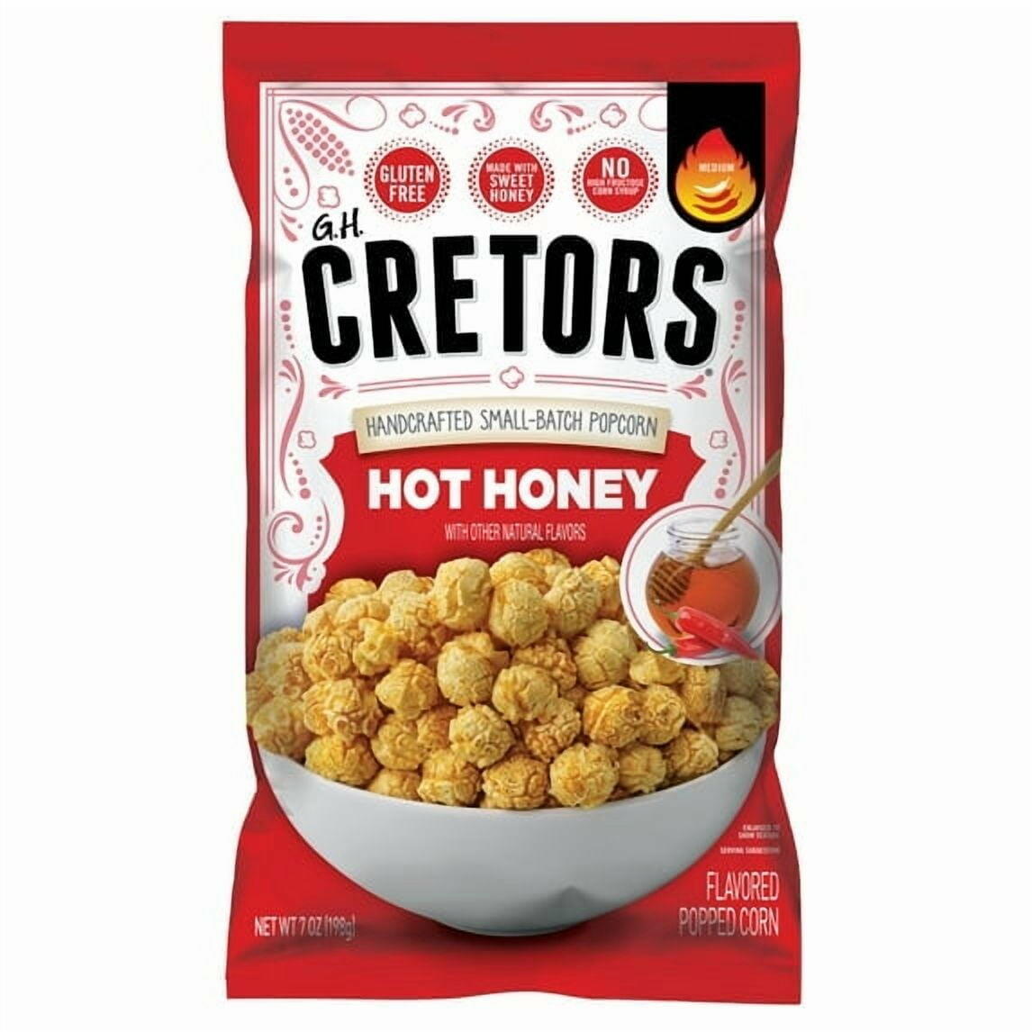 G.H. Cretors Hot Honey Kettle Corn Popcorn, 7 oz Bag - Cretors
