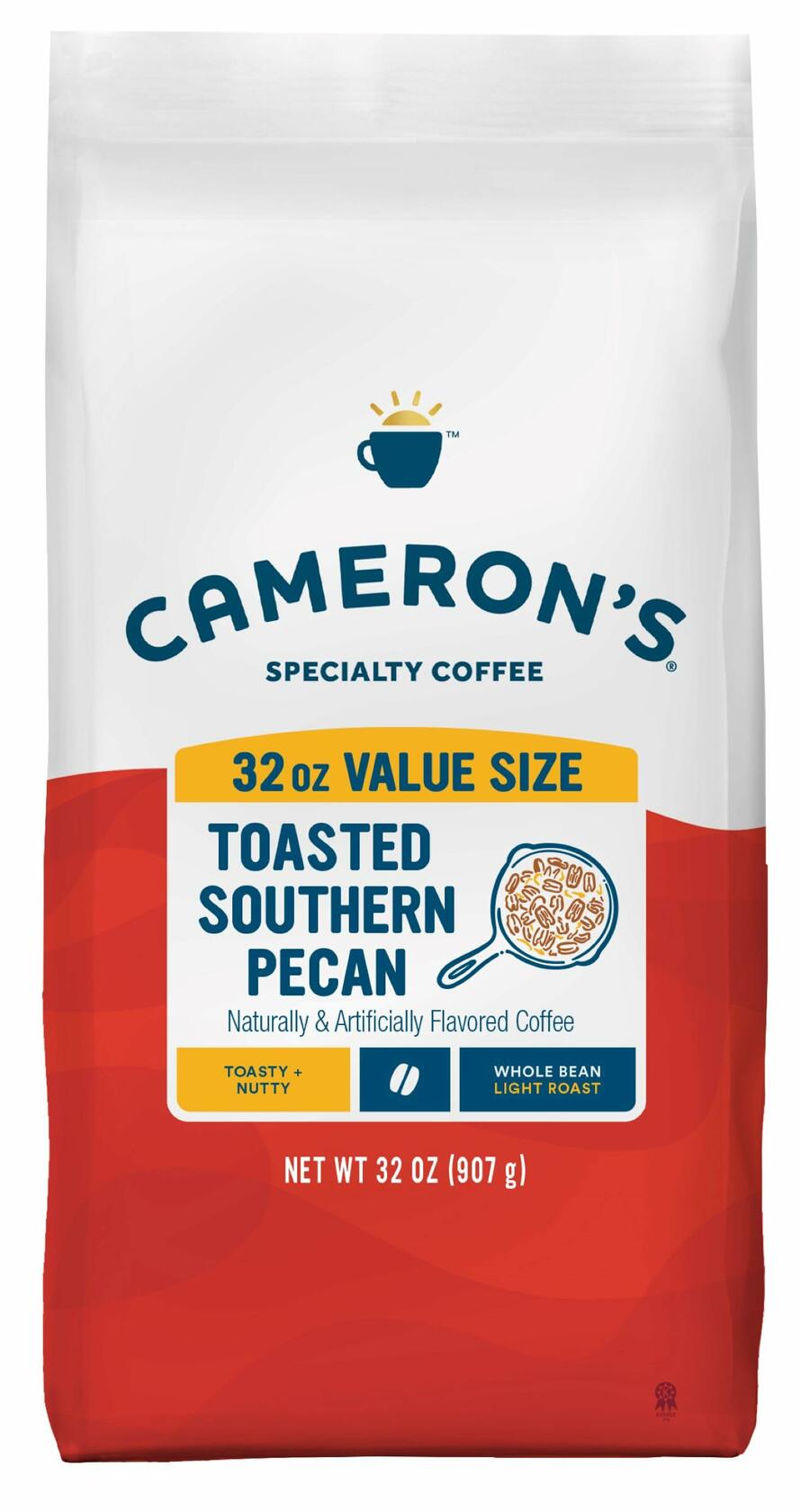 Cameron's Whole Bean Coffee Toasted Pecan 32 Ounce - Cameron's Coffee