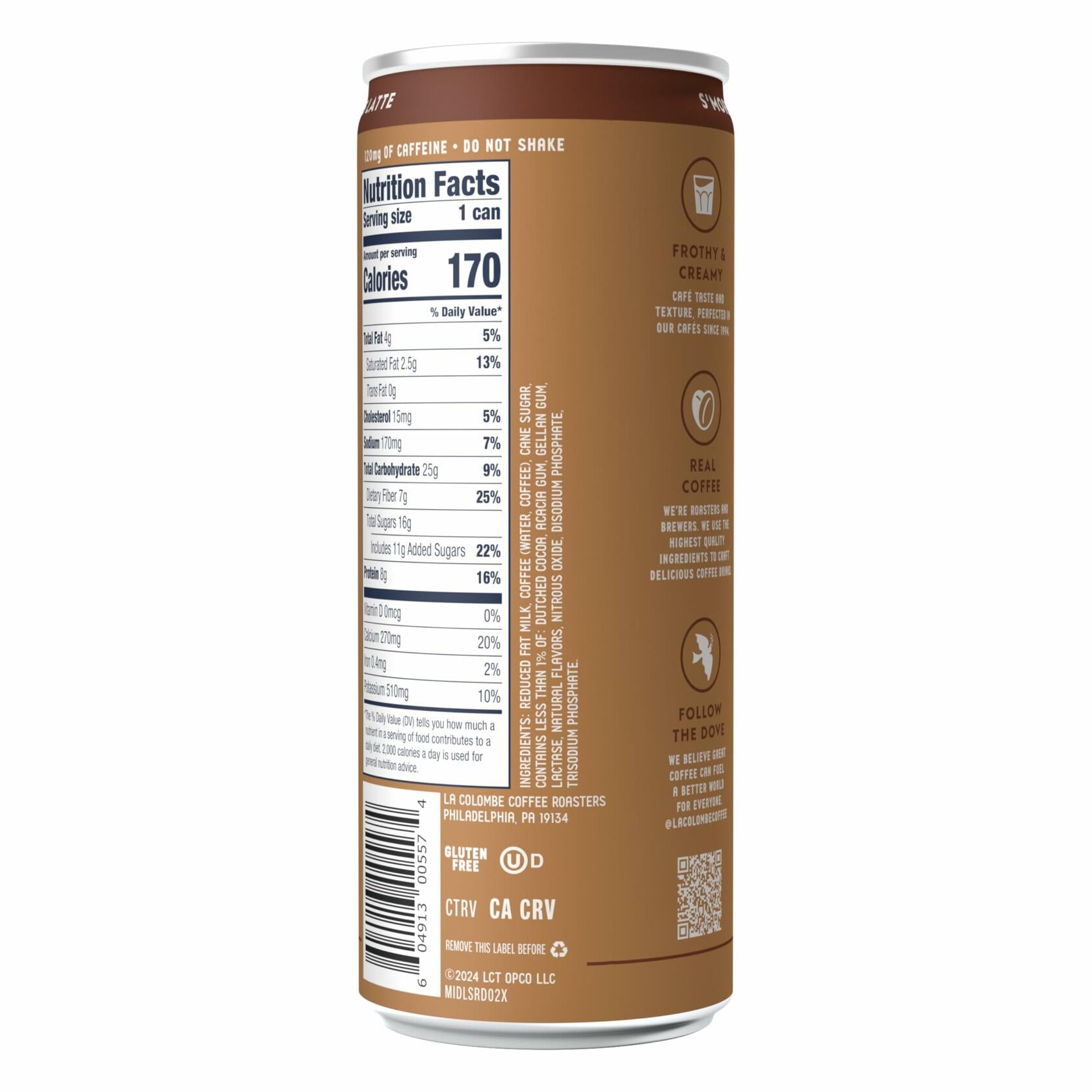 La Colombe Draft Latte S'mores Latte 11 fl oz, 12 Pack - La Colombe