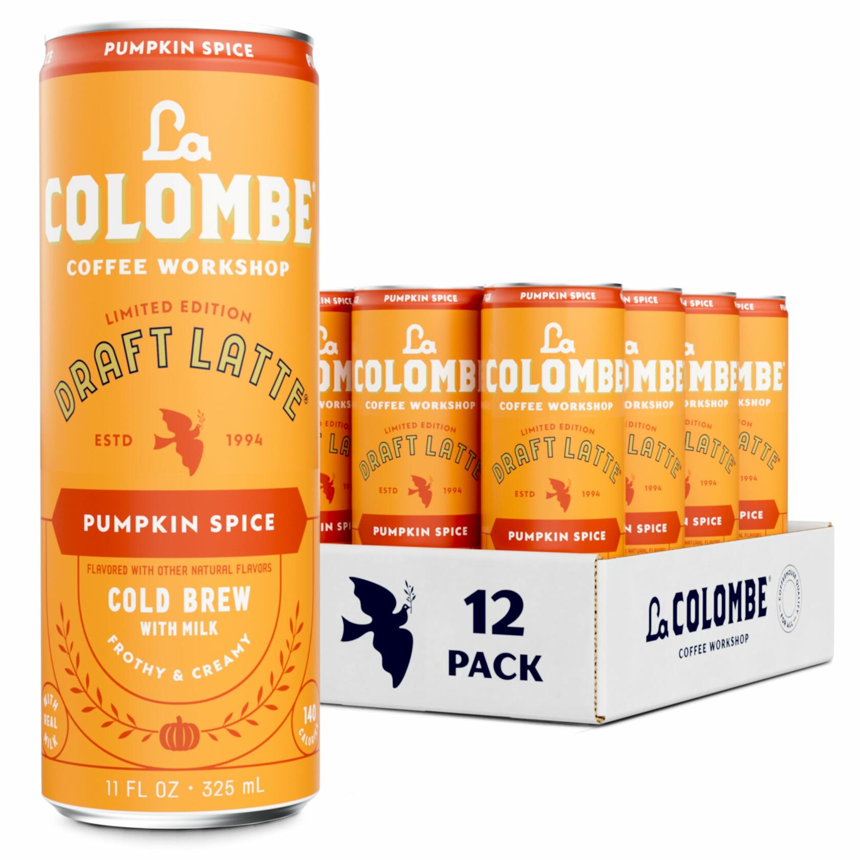 La Colombe Draft Latte Pumpkin Spice 11 oz, 12 Pack