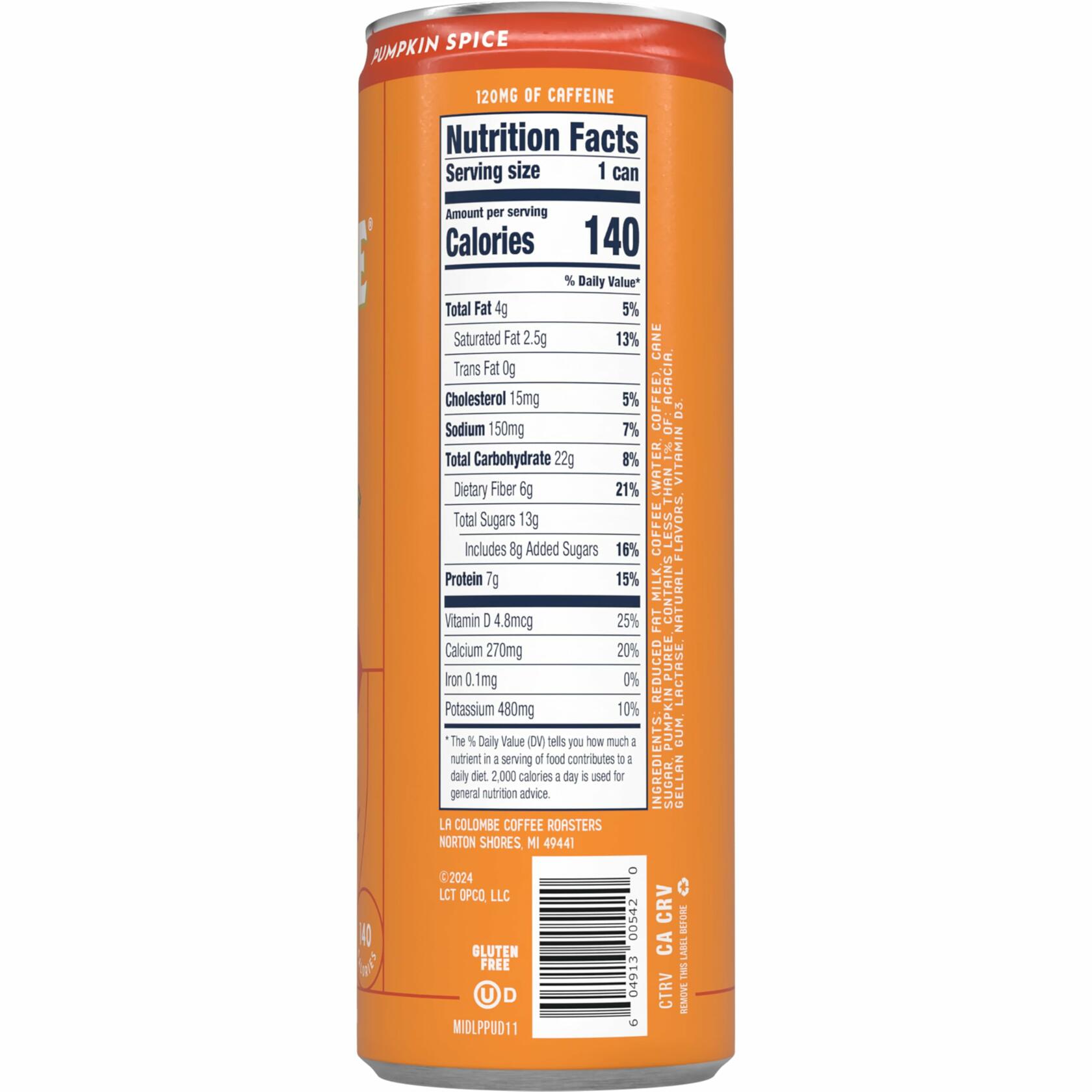 La Colombe Draft Latte Pumpkin Spice 11 oz, 12 Pack