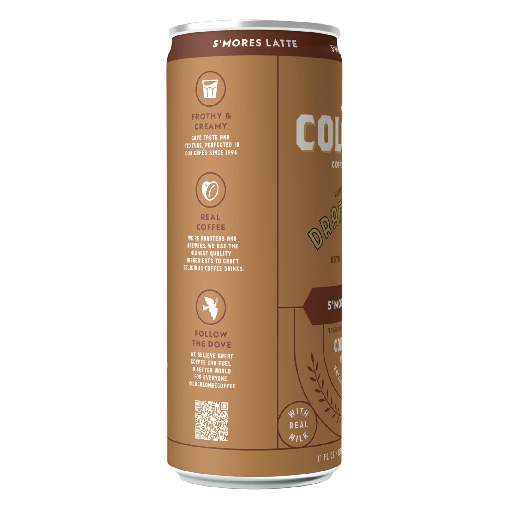 La Colombe Draft Latte S'mores Latte 11 fl oz, 12 Pack - La Colombe
