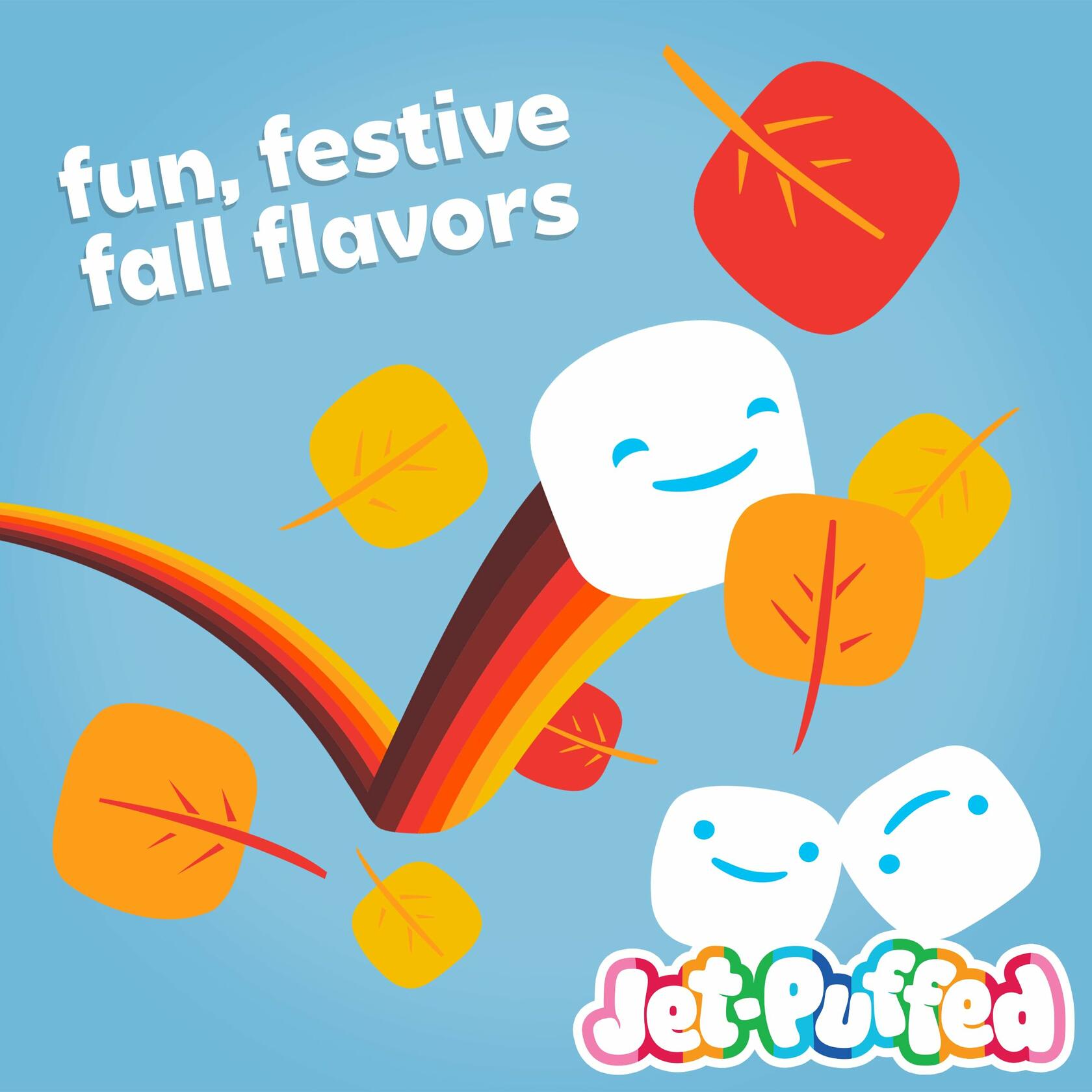 Jet-Puffed Marshmallows; pumpkin spice 8oz, 2 Pack - Jet-Puffed