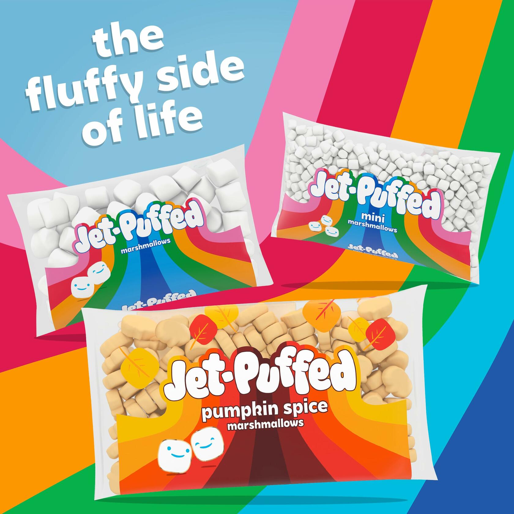 Jet-Puffed Marshmallows; pumpkin spice 8oz, 2 Pack - Jet-Puffed