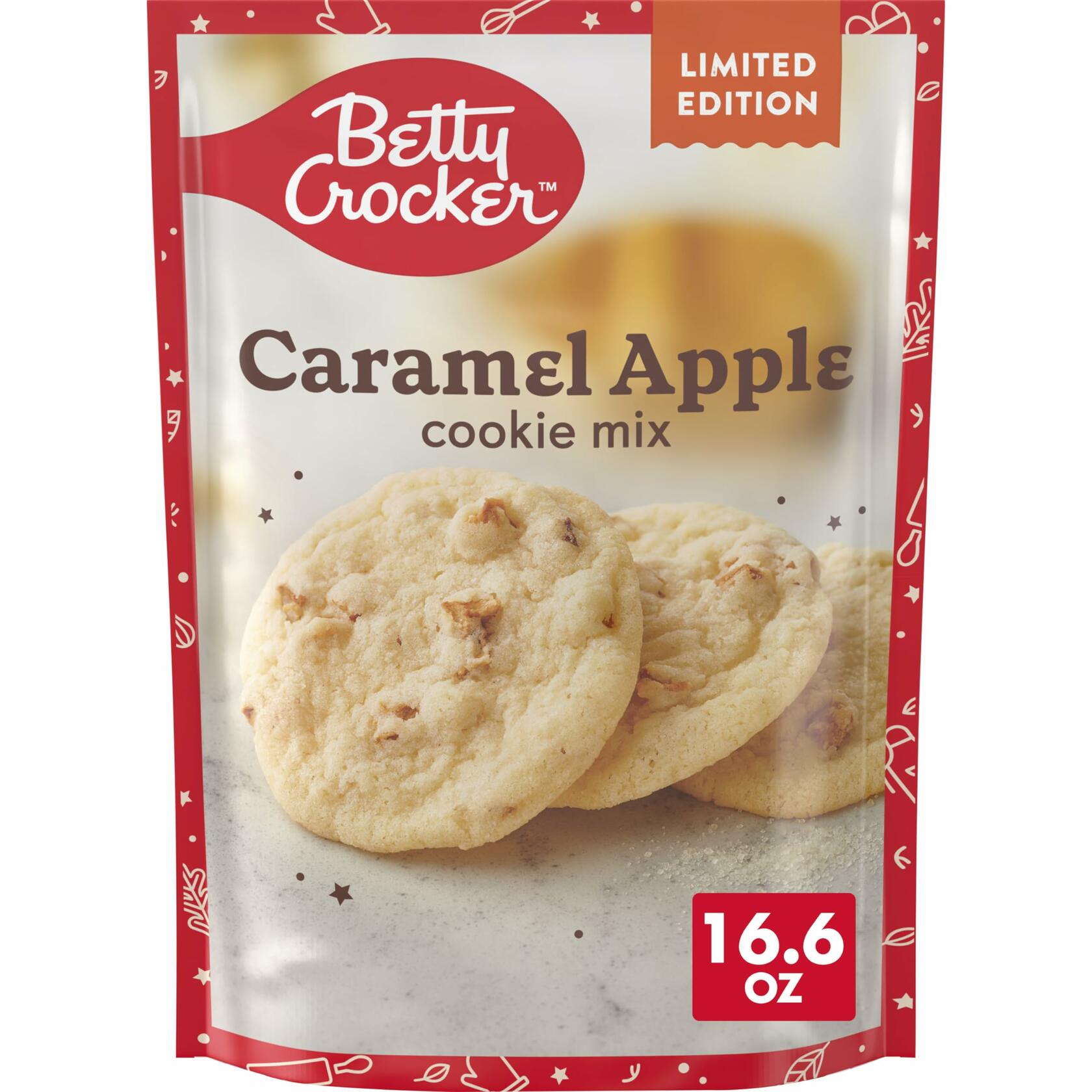 Betty Crocker Cookie Mix; Caramel Apple 16.6 oz, 2 Pack - Betty Crocker