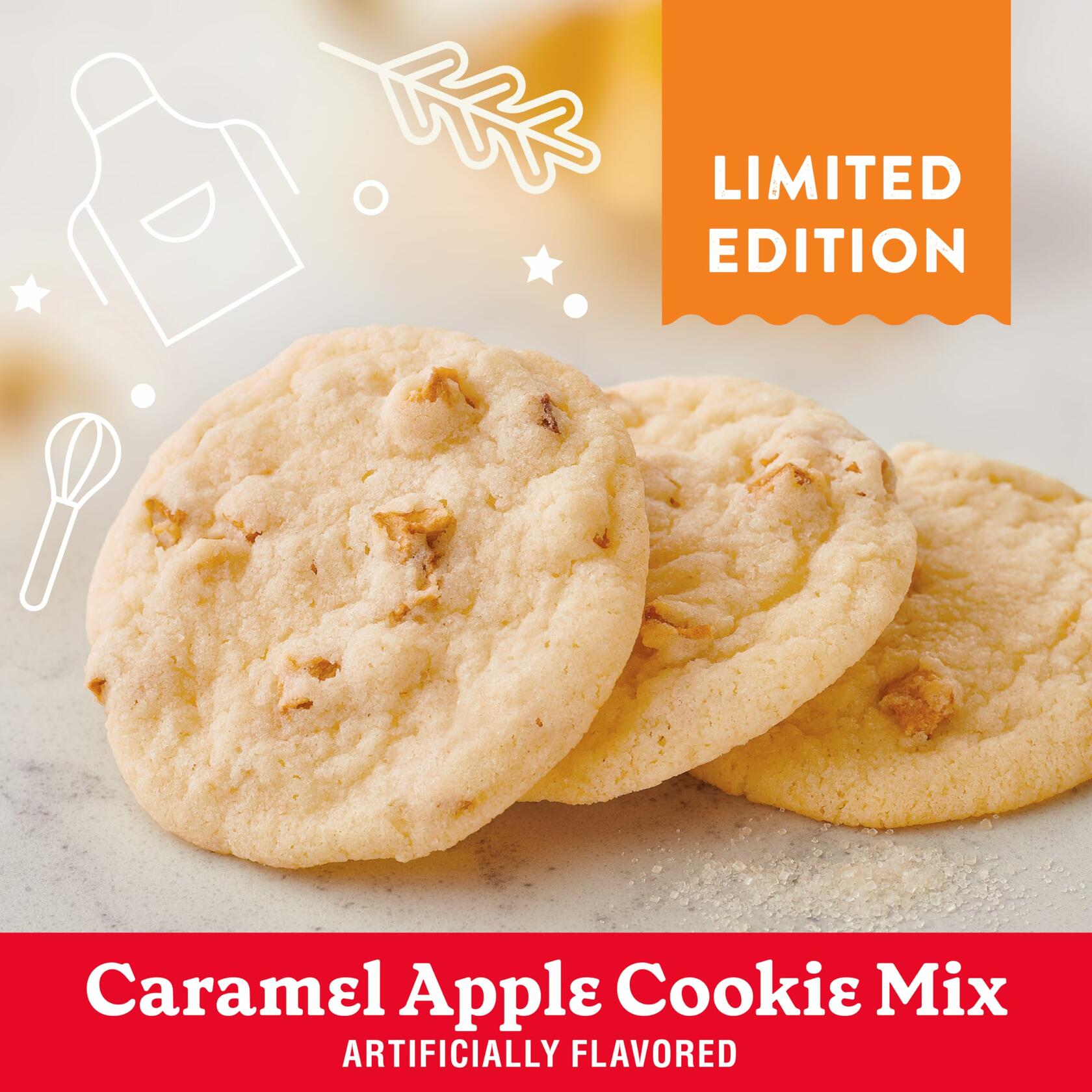 Betty Crocker Cookie Mix; Caramel Apple 16.6 oz, 2 Pack - Betty Crocker