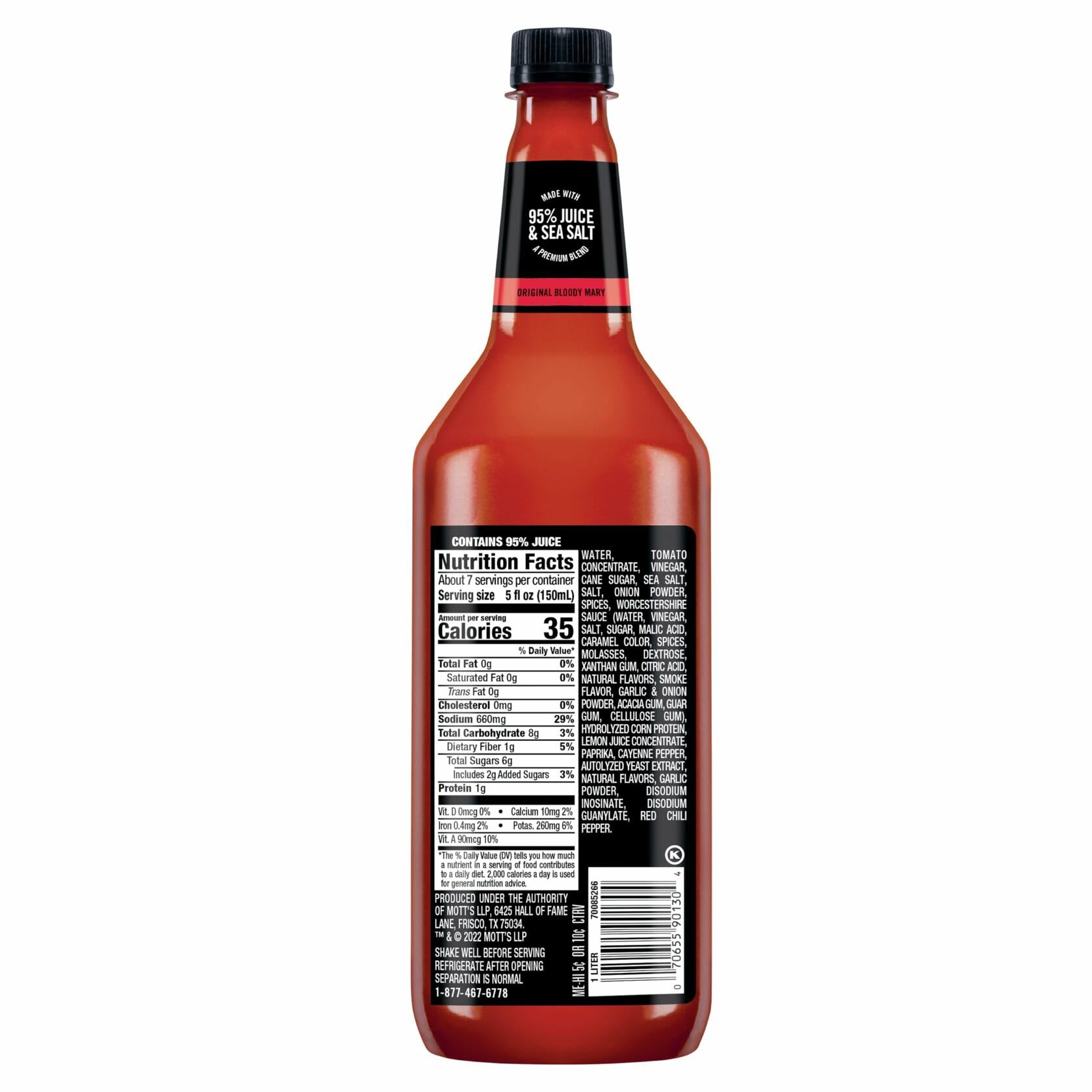 Mr & Mrs T Original Bloody Mary Mix 1 liter, 4 Pack - Mr & Mrs T
