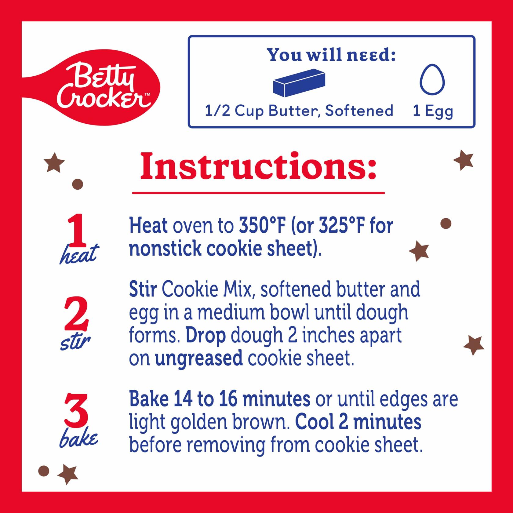 Betty Crocker Cookie Mix; Caramel Apple 16.6 oz, 2 Pack - Betty Crocker
