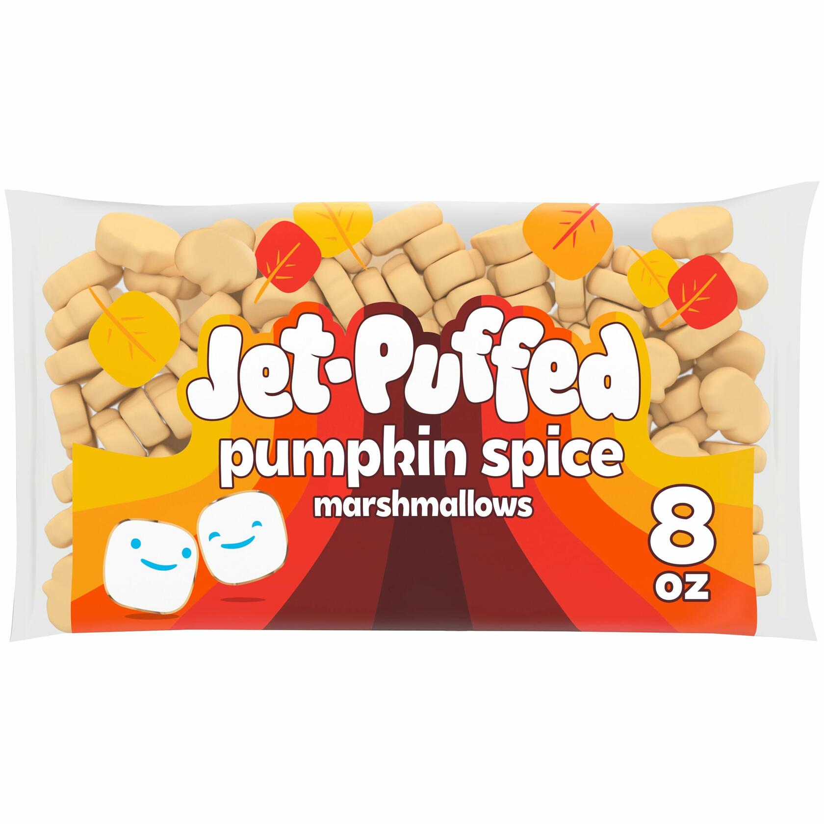 Jet-Puffed Marshmallows; pumpkin spice 8oz, 2 Pack - Jet-Puffed