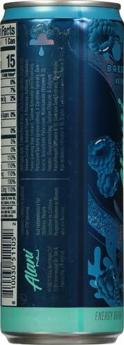 Alani Nu BreezeBerry Energy Drink 12 Fl Oz Cans Pack Of 12 Naturally Flavored Blue Slush With 200mg Caffeine - Alani Nu