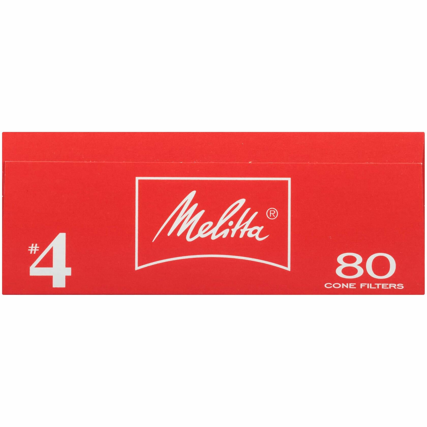 Melitta Bamboo Cone Coffee Filters No 4 Natural Brown Paper 80 Count Pack of 6 Fits 8 to 12 Cup Coffee Makers - Melitta