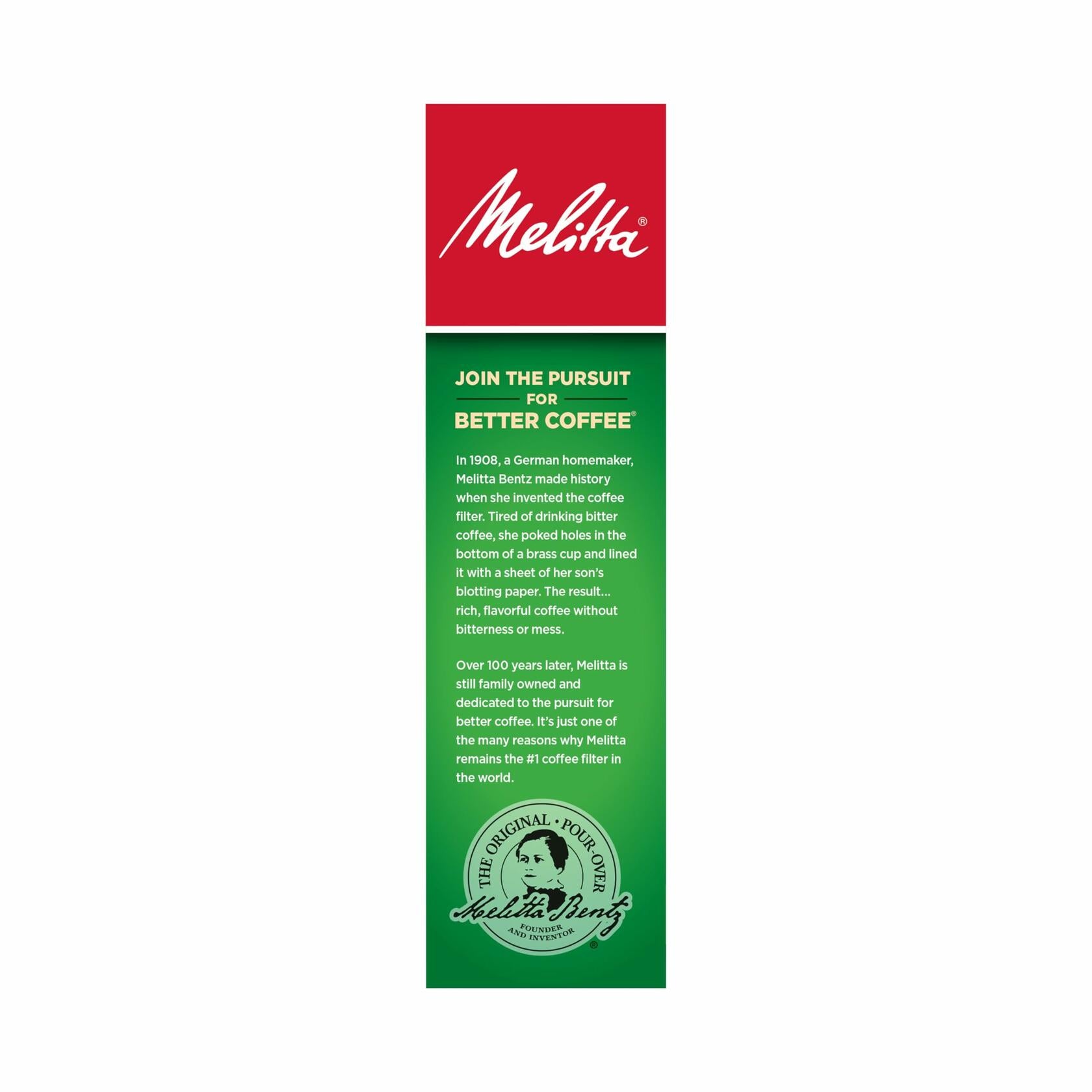 Melitta Bamboo Cone Coffee Filters No 4 Natural Brown Paper 80 Count Pack of 6 Fits 8 to 12 Cup Coffee Makers - Melitta