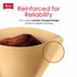 Melitta No 4 Cone Coffee Filters Unbleached Natural Brown Paper 600 Count Pack Of Six For 8 To 12 Cup Cone Makers - Melitta