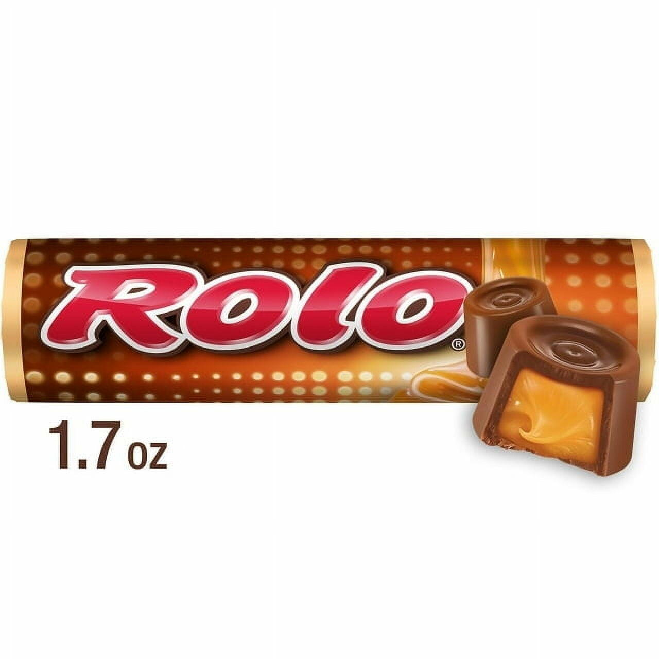Rolo Rich Chocolate Caramels Candy, Roll 1.7 oz pack of 1 - Rolo official