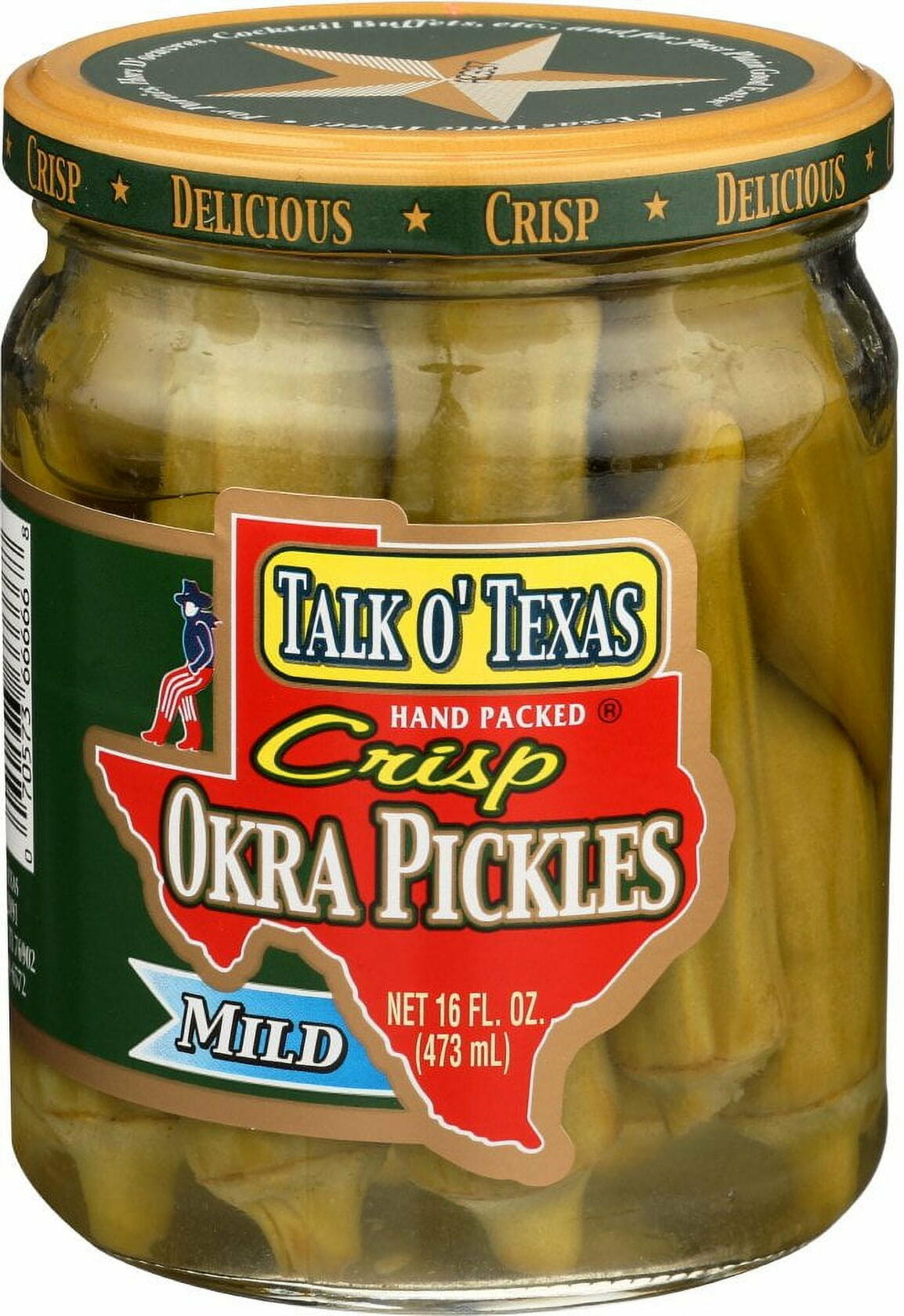 Talk O Texas Okra Pickled Mild - Talk O' Texas